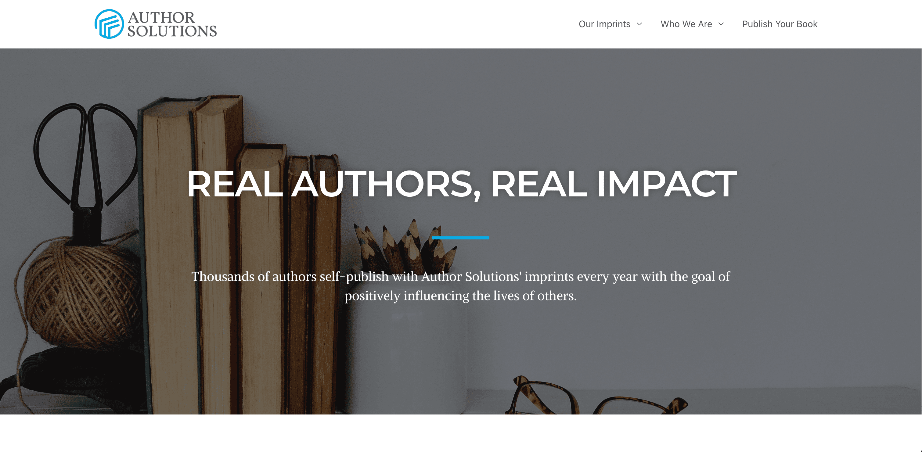 Author Solutions Screenshot